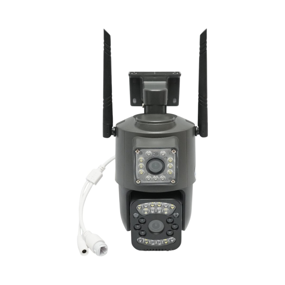 Camera de supraveghere lentila duala 4G &amp; WIFI, P2P 1080P, PTZ cu senzor de miscare, detectie umana si aplicatie V380 Pro